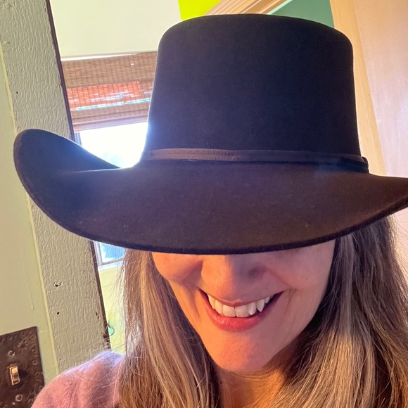 Beautiful Stetson Cowboy Hat in lovely cocoa brown Unisex 7 1/8